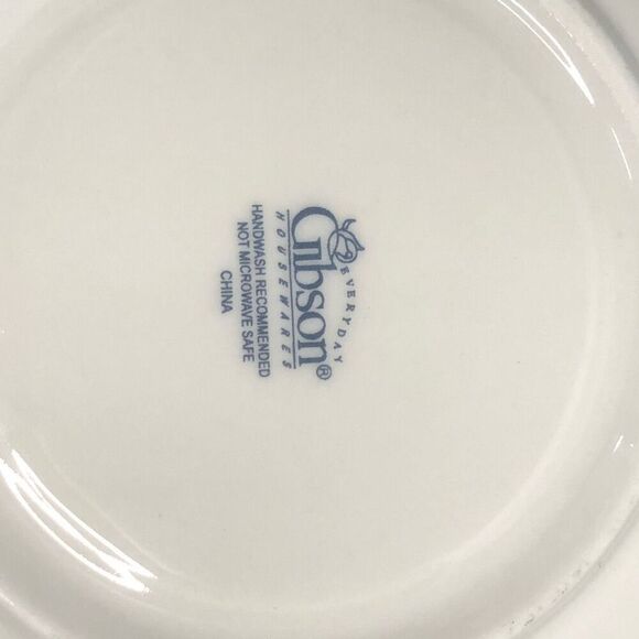 gibson home poinsettia hoilday saucer only replacement piece christmas gold trim - Picture 4 of 4